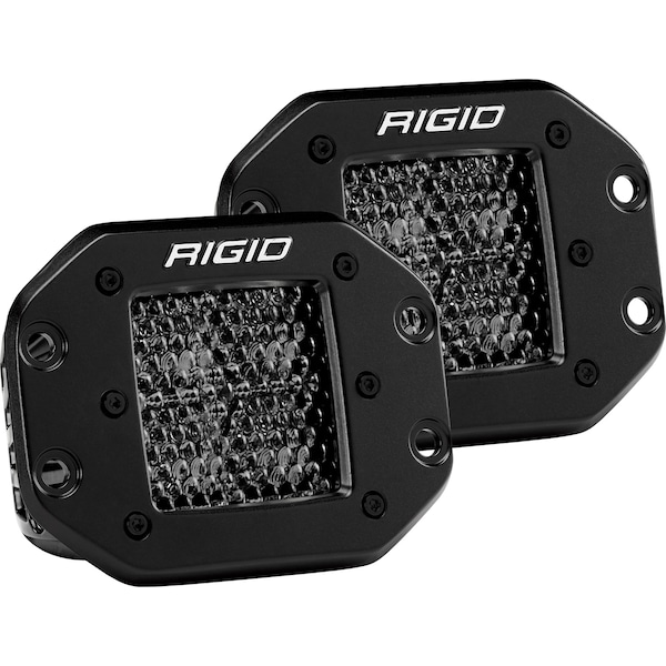 D-SERIES PRO SPOT DIFFUSED MIDNIGHT FLUSH MOUNT, PAIR
